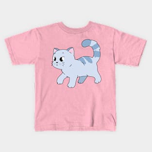 Grey Kitty Kids T-Shirt